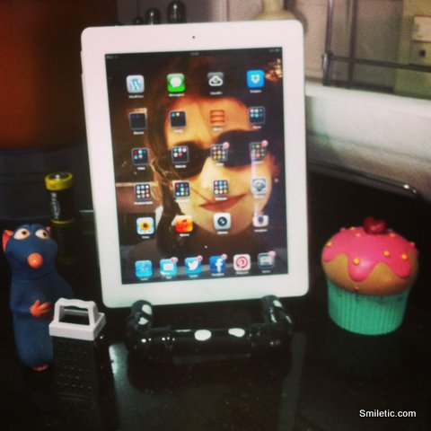 O iPad na cozinha