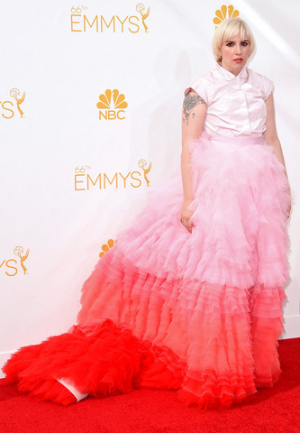 66th Annual Primetime Emmy Awards - Arrivals - Lena Dunham