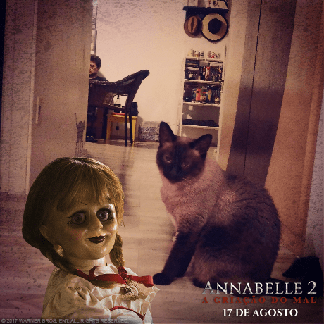 Annabelle invade fotos de fãs... E tem maratona na rede Cinemark