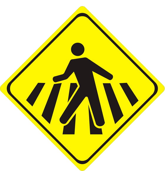 O pedestre tem a preferência