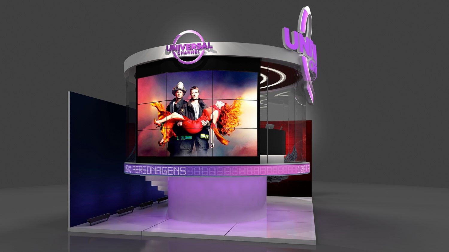 Canal Universal leva glass studio e ação de Lucifer à CCXP17