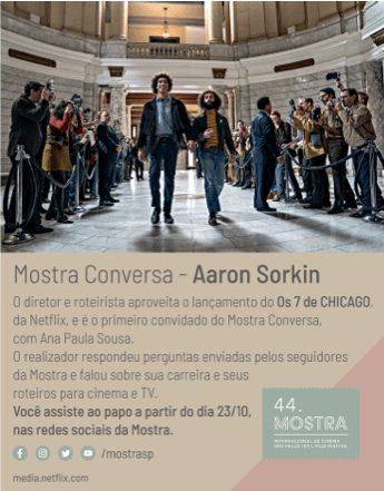 Mostra Conversa: Aaron Sorkin #mostrasp